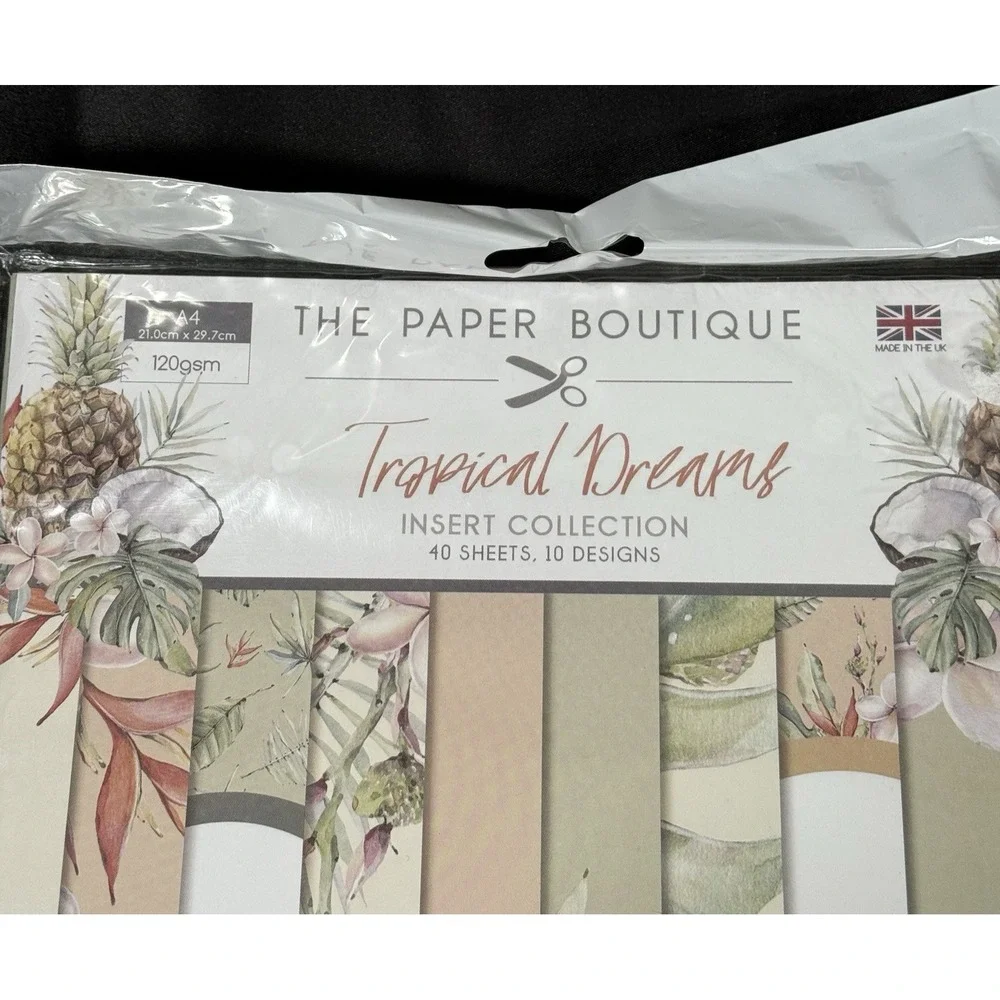 The Paper Boutique Tropical Dreams Paper Kit & Inserts Set Mixed Green Floral
